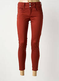Pantalon 7/8 taille haute taille haute orange TIFFOSI femme