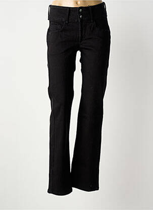 Jeans coupe droite taille haute taille haute noir TIFFOSI femme
