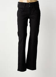 Jeans coupe droite taille haute taille haute noir TIFFOSI femme