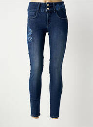 Jeans skinny taille haute taille haute bleu TIFFOSI femme