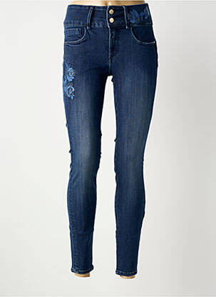 Jeans skinny taille haute taille haute bleu TIFFOSI femme