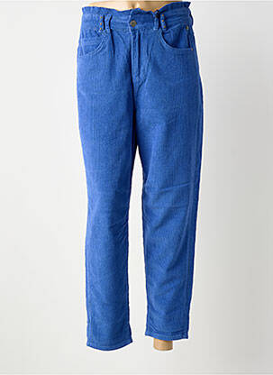Pantalon droit stretch taille normale bleu FREEMAN T.PORTER femme