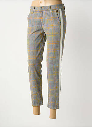 Pantalon 7/8 stretch taille normale jaune FREEMAN T.PORTER femme