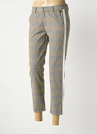 Pantalon 7/8 stretch taille normale jaune FREEMAN T.PORTER femme