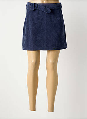 Jupe courte fermeture zip latéral bleu TIFFOSI femme