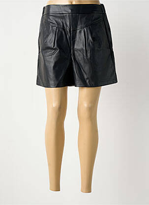 Short tissage simili-cuir taille normale noir TIFFOSI femme