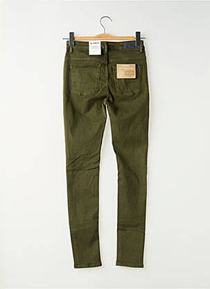 Jeans skinny stretch taille basse vert GARCIA femme