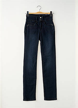 Jeans coupe droite taille haute taille haute bleu TIFFOSI femme