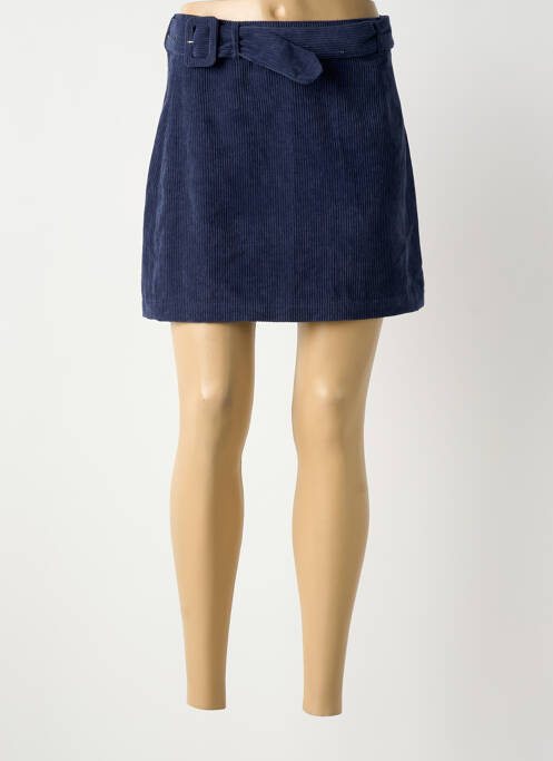 Jupe courte fermeture zip latéral bleu TIFFOSI femme