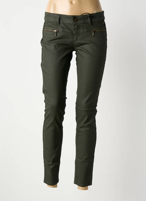 Pantalon slim vert FREEMAN T.PORTER femme