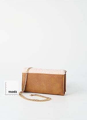 Portefeuille coutures renforcées marron TIFFOSI femme