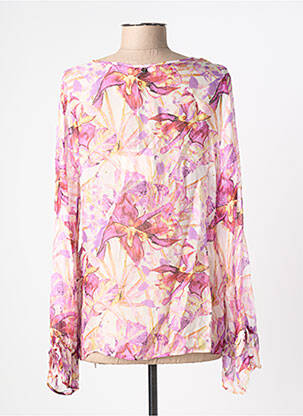Blouse légère et transparente manches longues violet LIU JO femme