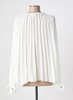 Blouse légère et transparente manches longues blanc LIU JO femme