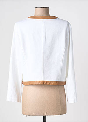 Veste chic fermeture boutonnée sur le devant blanc CAROLINE BISS femme