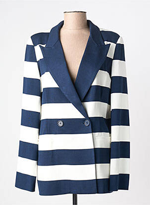 Blazer coupe cintrée bleu TWINSET femme