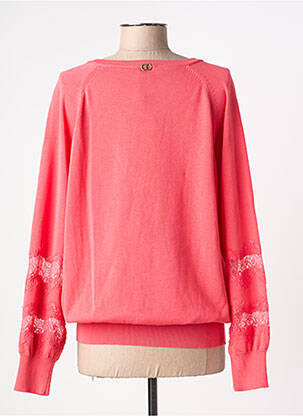 Pull col v manches longues rose TWINSET femme