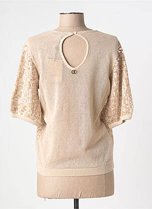 Top stretch manches courtes beige TWINSET femme