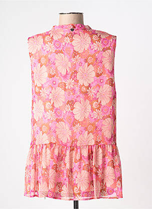 Blouse légère et transparente sans manche rose LIU JO femme