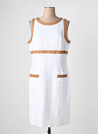 Robe mi-longue sans manche sans manche blanc CAROLINE BISS femme