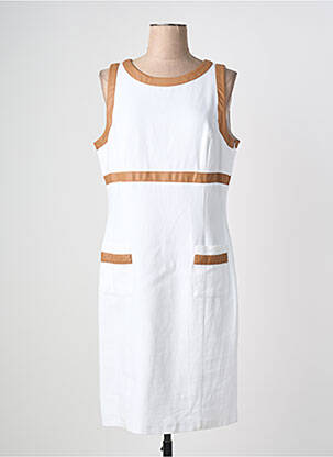 Robe mi-longue sans manche sans manche blanc CAROLINE BISS femme