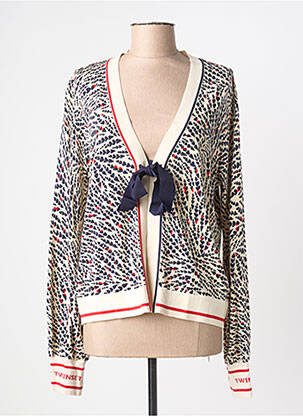 Gilet manches longues beige TWINSET femme