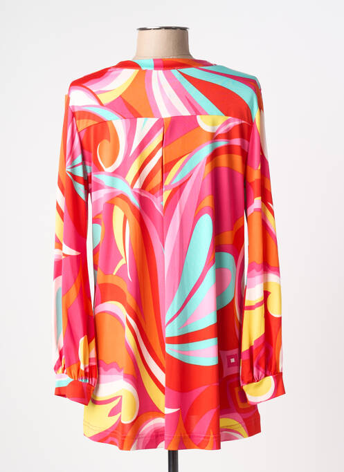 Tunique manches longues orange AU SOLEIL DE ST TROPEZ femme