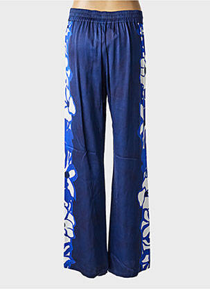 Pantalon large coupe fluide taille normale bleu CAROLINE BISS femme