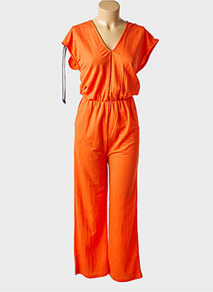 Combi-pantalon manches courtes manches courtes orange SCORZZO femme