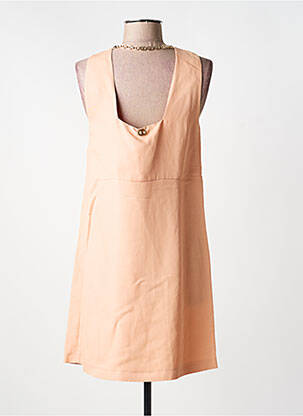 Robe courte sans manche sans manche orange TWINSET femme