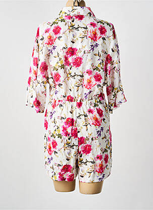 Combishort fermeture boutonnée sur le devant manches 3/4 rose LIU JO femme
