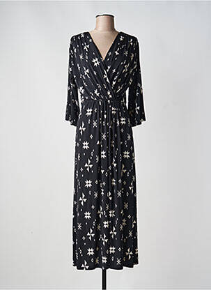 Robe longue noir AU SOLEIL DE ST TROPEZ femme