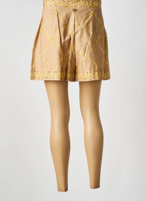 Short taille à pinces taille haute marron TWINSET femme