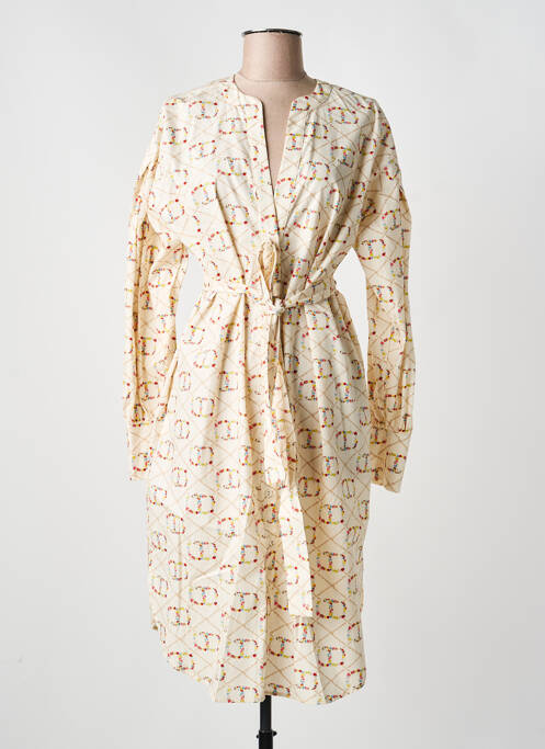 Robe mi-longue beige TWINSET femme