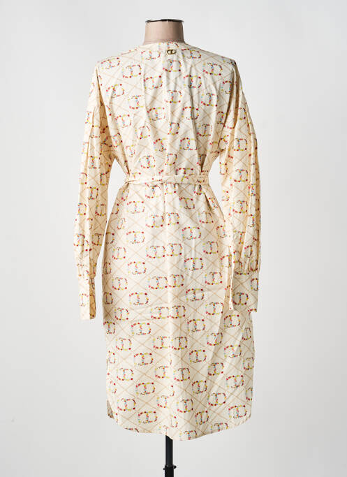 Robe mi-longue beige TWINSET femme