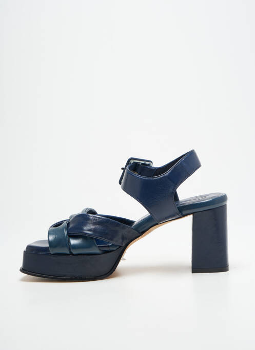 Sandales/Nu pieds bleu LORENZO MASIERO femme