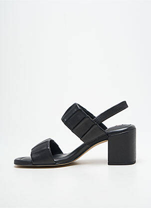 Sandales/nu pieds tissage satiné talon de 4 à 6cm noir HOGL femme