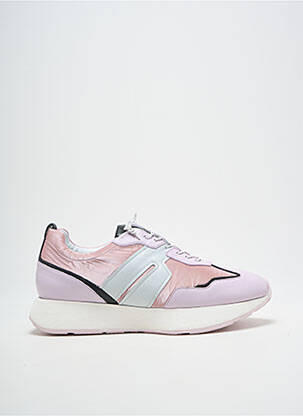 Baskets fermeture elastique talon de 4 à 6cm rose HOGL femme