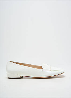 Mocassins tissage satiné talon plat jusqu'à 3cm blanc HOGL femme