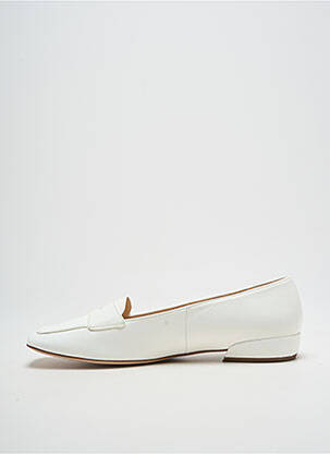 Mocassins tissage satiné talon plat jusqu'à 3cm blanc HOGL femme