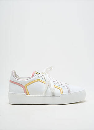 Baskets semelle amovible talon plat jusqu'à 3cm blanc HOGL femme