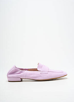 Mocassins nubuck talon plat jusqu'à 3cm violet HOGL femme
