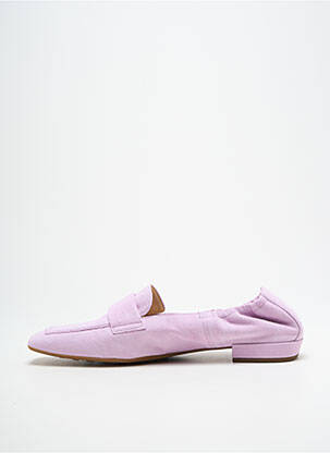 Mocassins nubuck talon plat jusqu'à 3cm violet HOGL femme