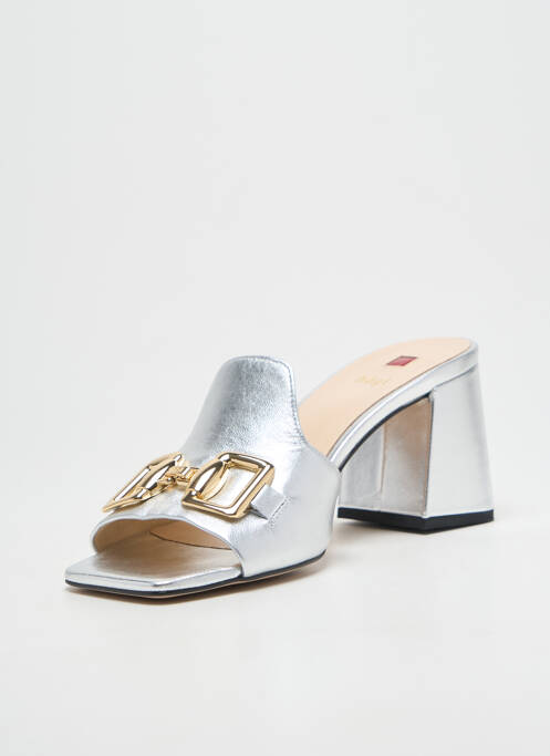 Mules/Sabots argent HOGL femme