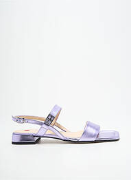 Sandales/nu pieds tissage satiné talon plat jusqu'à 3cm violet HOGL femme
