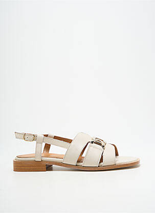 Sandales/nu pieds chiquet talon plat jusqu'à 3cm beige JHAY femme