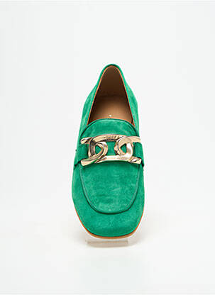 Mocassins chiquet talon plat jusqu'à 3cm vert JHAY femme