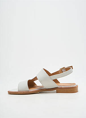 Sandales/nu pieds chiquet talon plat jusqu'à 3cm blanc JHAY femme
