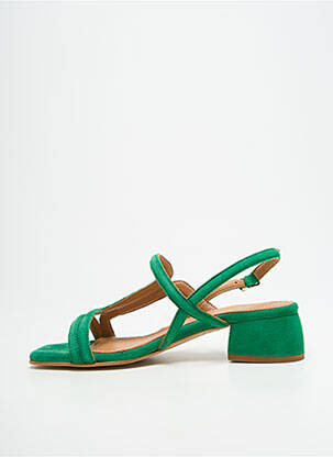 Sandales/nu pieds fermeture boucle(s) talon de 4 à 6cm vert JHAY femme