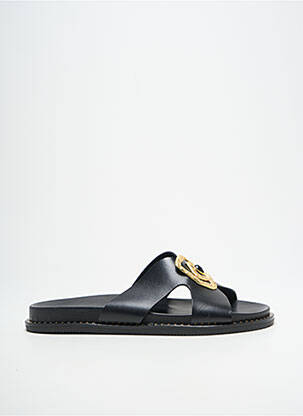 Mules/sabots matière lisse talon plat jusqu'à 3cm noir KOTRIS femme