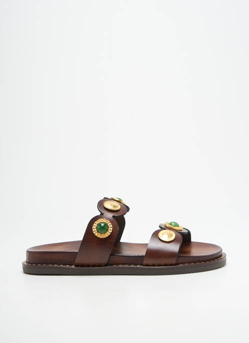 Mules/Sabots marron KOTRIS femme